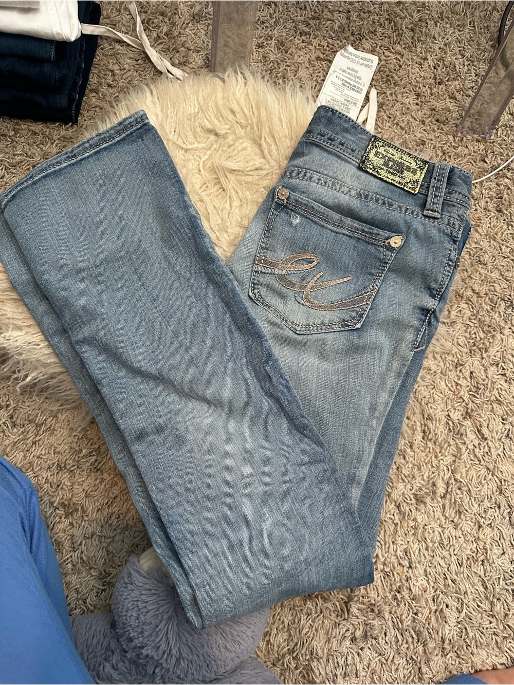 Express Light Blue Boot Cut Jeans